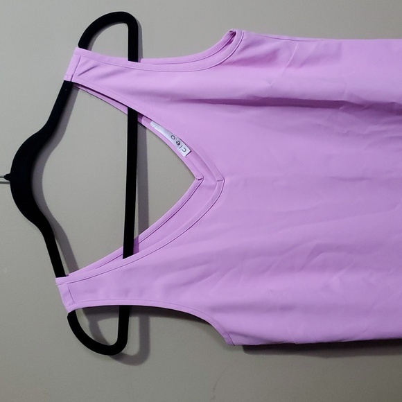 Cleo Purple Tank Top Textured V-Neck Size Xs - Picture 3 of 6